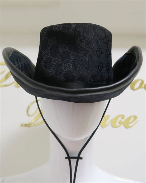 matte black cowboy hat gucci|Gucci hats.